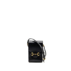 Gucci Horsebit Mini Crossbody Bag Leather Black GHW