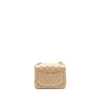 Chanel Mini Square flap Bag Lambskin Gold GHW