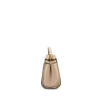 Fendi Peekaboo Mini Calfskin Beige GHW