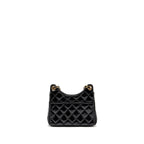 Chanel 23p Hobo Bag Shiny Calfskin Black Brushed GHW(microchip)