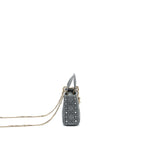 Dior Mini Lady Dior Limited Edition Lambskin Grey LGHW