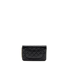 Chanel Classic Wallet on Chain Caviar Black GHW (Microchip)