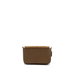 Fendi Vitello Grace Expand Flap Bag Calfskin Light Brown SHW