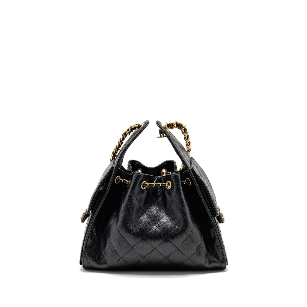 Chanel Small 25 Bag Caviar Black GHW (microchip)