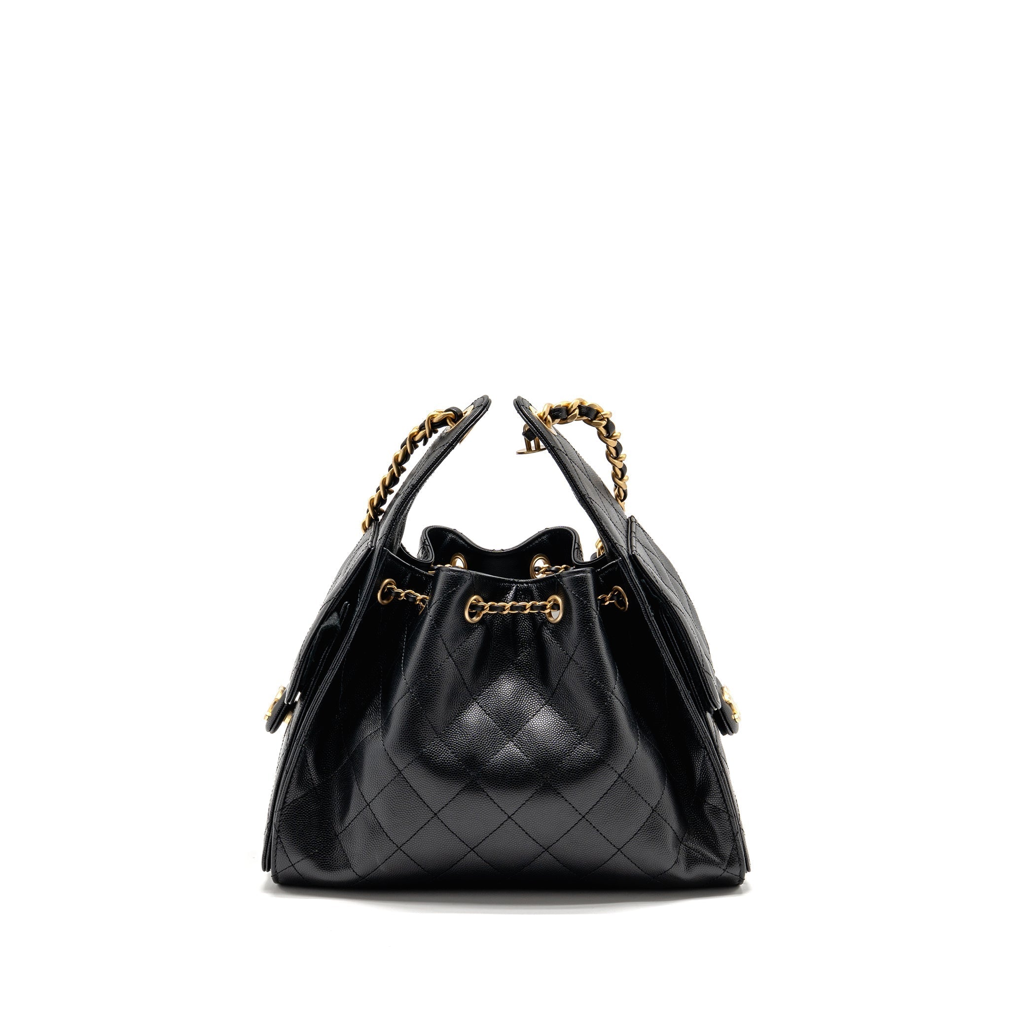 Chanel Small 25 Bag Caviar Black GHW (microchip)