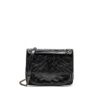 Saint Laurent/YSL Medium Niki Chain Bag Vintage Calfskin Black SHW