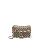 Gucci Dionysus Shoulder Bag GG Supreme Canvas/Suede Pink/Brown Limited Edition SHW