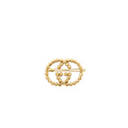 GUCCI GG LOGO Hair clip Pearl GHW