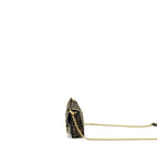 Fendi Mini Baguette Bag FF Jacquard Fabric Brown GHW