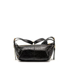 Dior Small D-Journey Bag Crinkled Calfskin Black GHW