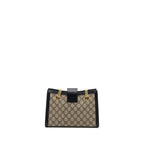 Gucci small GG padlock shoulder bag GG supreme canvas black GHW