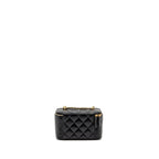 Chanel Long Vanity with Chain detail CC Logo Lambskin Black GHW(microchip)