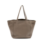 Celine small cabas phantom bag grained calfskin taupe