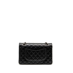 Chanel Medium Classic Double Flap Bag Lambskin BLACK SHW