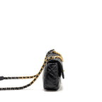 Chanel Small 19 Bag Lambskin Black Multicolor hardware (microchip)