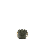 Chanel mini Bucket bag caviar dark green GHW (microchip)