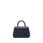 Chanel Small Coco Handle Caviar Navy GHW