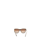 Chanel CC and Letter Logo Shield Sunglasses Dark Tortoise/Beige Brown SHW