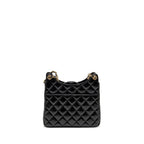 Chanel Hobo Bag Shiny Calfskin Black Brushed GHW