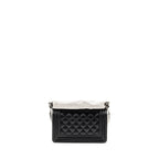 Chanel Small Boy Bag Caviar BLACK Ruthenium SHW (Microchip)