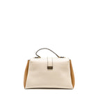 Bottega Veneta Top Handle Piazza Bag Nappa White/Beige/Light Brown Multicolour Hardware