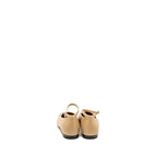 Chanel size 40 Mary Janes Ballet Flats Lambskin Beige/Black