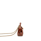 Chanel 24a Small Top Handle Doctor Bag Quilted Shiny Lambskin Caramel GHW (microchip)
