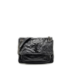 Saint Laurent/YSL Medium Niki Bag Shiny Calfskin Black SHW