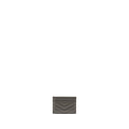 Saint Laurent card holder calfskin grey SHW