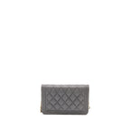 Chanel Boy Wallet on Chain Caviar Grey LGHW