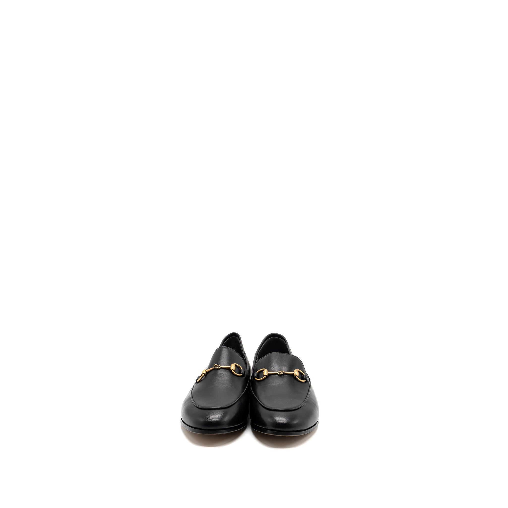 Gucci size 38 jordaan loafer black GHW