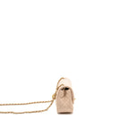 Chanel Pearl Crush Mini Rectangular flap bag Lambskin light pink GHW (microchip)