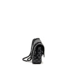 Chanel Medium Classic Double Flap Bag Patent SO Black