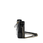 CHANEL GABRIELLE HOBO BAG CALFSKIN BLACK MULTICOLOUR HARDWARE