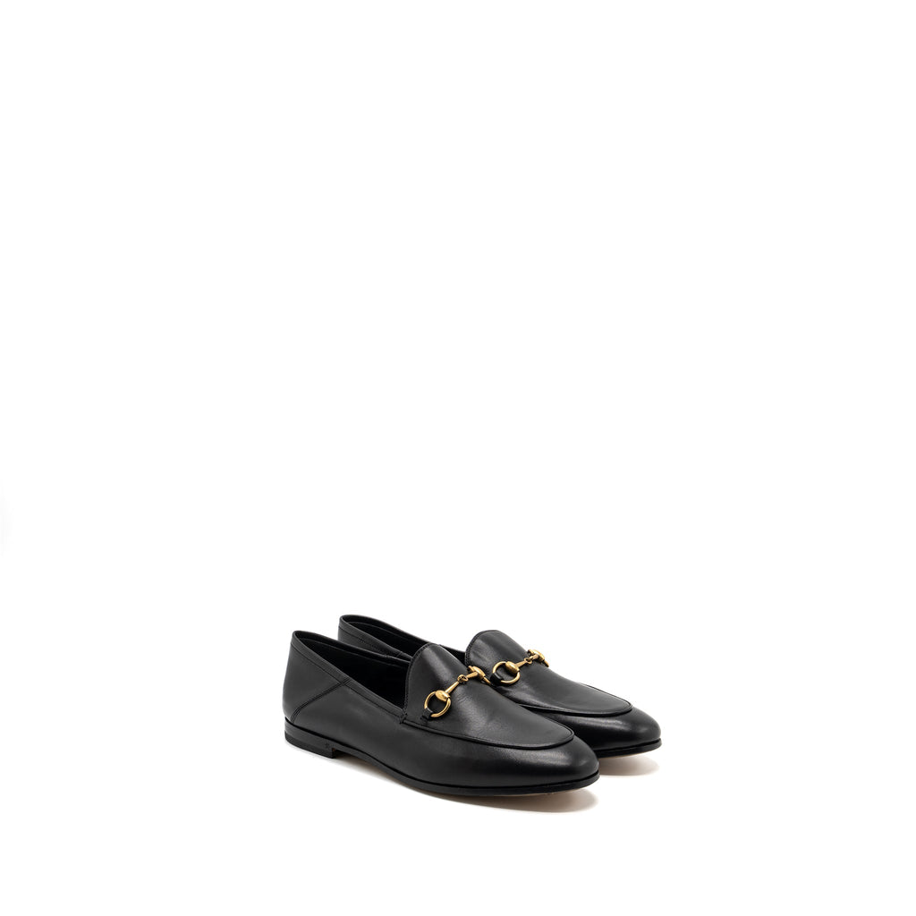 Gucci size 38 jordaan loafer black GHW