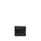 Chanel Small Classic Flap Wallet Caviar Black SHW