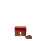 Celine Mini classic box bag calfskin red