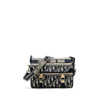 Dior Small Diorcamp Bag Blue Dior Oblique Embroidery GHW