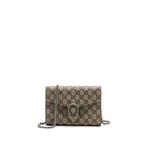 Gucci Dionysus Wallet On Chain GG Supreme Canvas/ Leather Beige/ Ebony SHW