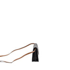 Celine wallet on strap triomphe canvas / smooth lambskin tan with