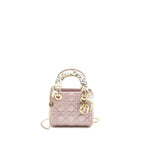 Dior Mini Lady Dior Lambskin Lotus Pink LGHW