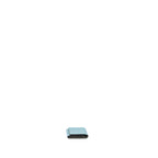Fendi Selleria Card Holder Calfskin Ocean Blue/Cream SHW