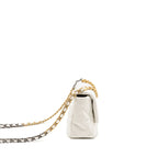 Chanel Small 19 Bag Lambskin White Multicolour Hardware
