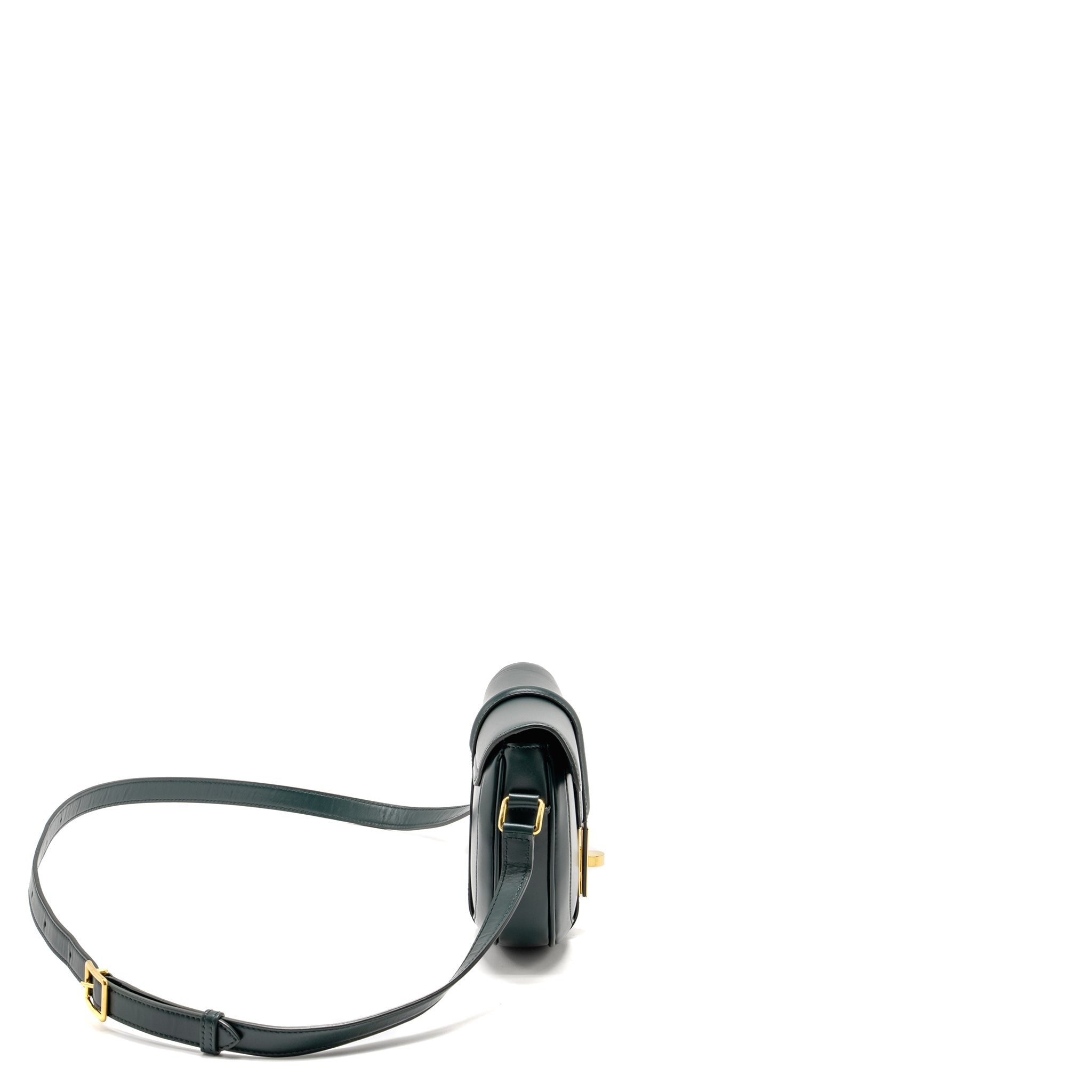 Celine Small Besace Bag Calfskin Dark Green