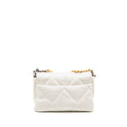 Chanel Small 19 Bag Lambskin White Multicolour Hardware