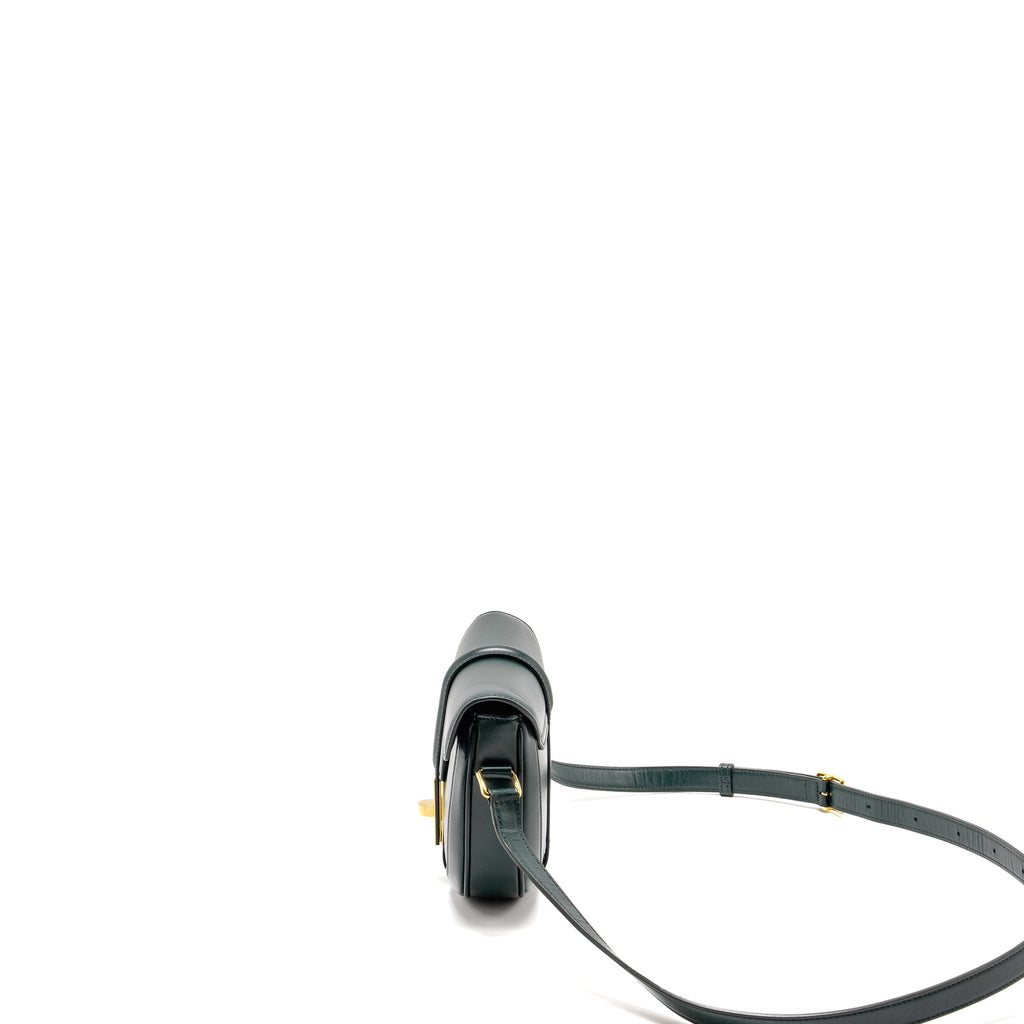 Celine Small Besace Bag Calfskin Dark Green