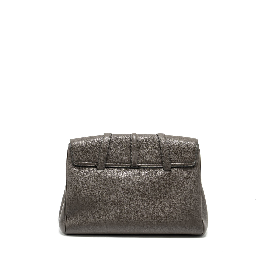 Celine Medium Soft 16 Bag Grained Calfskin grey