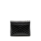 Saint Laurent Medium LouLou Shoulder Bag Calfskin Black SHW
