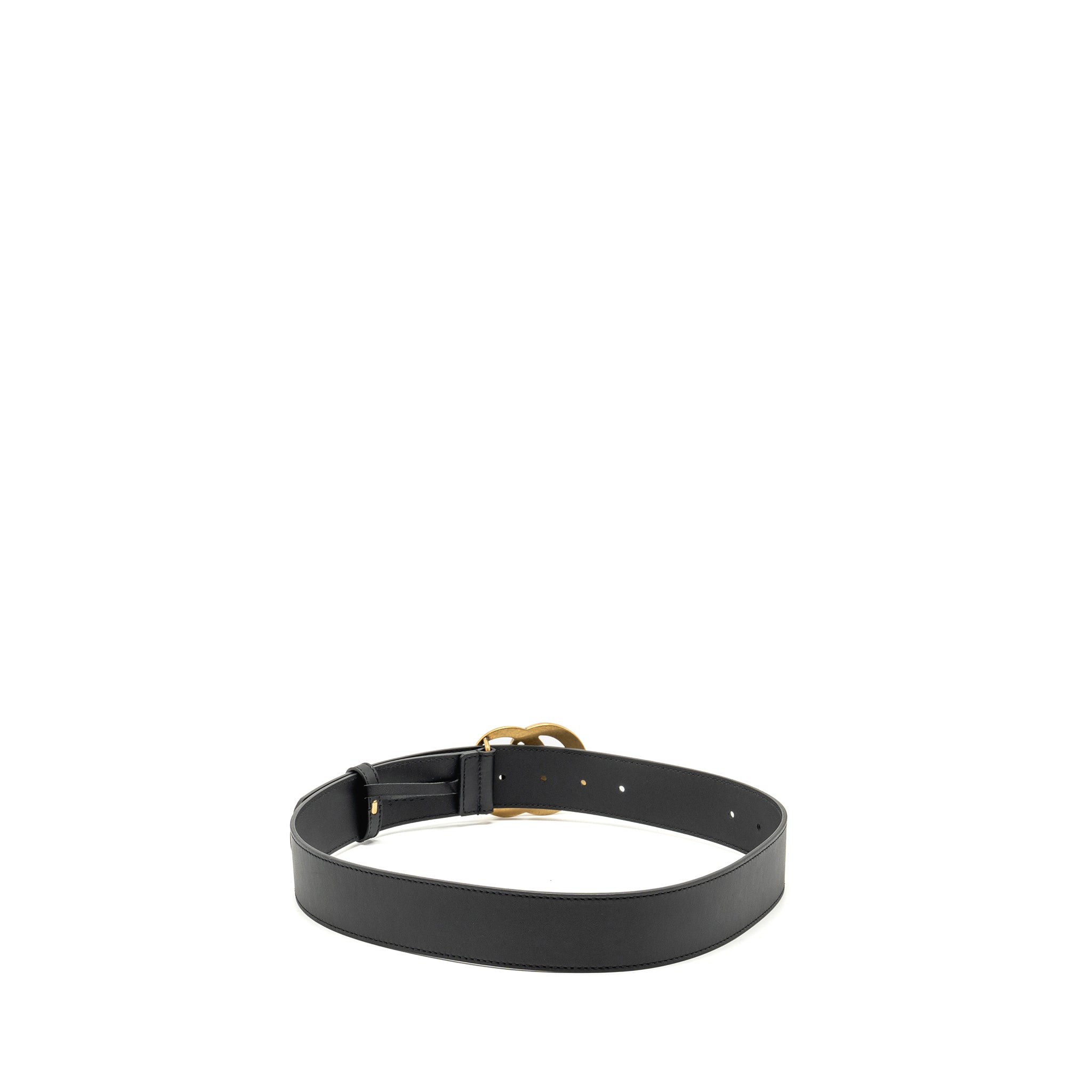 Gucci Size 85 4cm Wide GG Marmont Leather Belt GHW