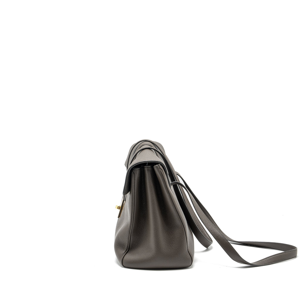 Celine Medium Soft 16 Bag Grained Calfskin grey